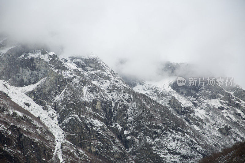 挪威冬季的n øyfjord